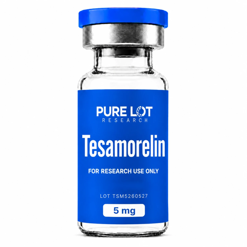 Tesamorelin 5mg vial — research reference material